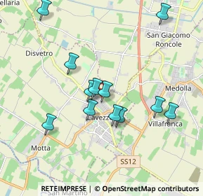 Mappa Via Eugenio Montale, 41032 Cavezzo MO, Italia (1.76917)