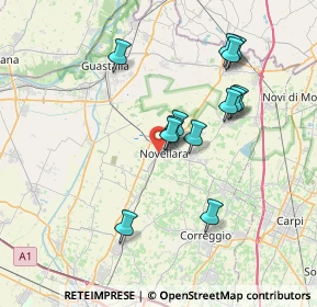 Mappa Via Giuseppe Parini, 42017 Novellara RE, Italia (6.80692)