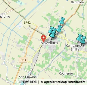 Mappa Via Giuseppe Parini, 42017 Novellara RE, Italia (2.36091)