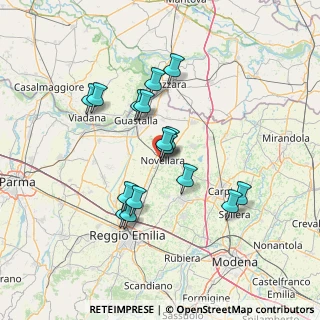 Mappa Via A. Segni, 42017 Novellara RE, Italia (12.39875)