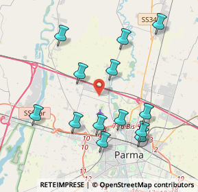 Mappa Strada Rota Ligneres, 43126 Parma PR, Italia (4.10692)