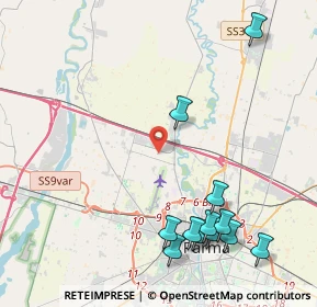 Mappa Strada Rota Ligneres, 43126 Parma PR, Italia (5.17583)