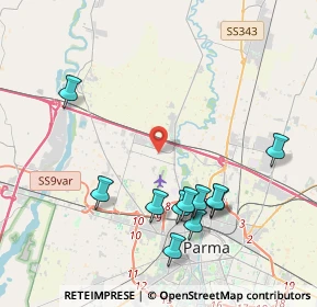 Mappa Strada Rota Ligneres, 43126 Parma PR, Italia (4.36182)