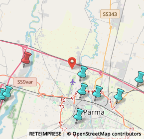 Mappa Strada Rota Ligneres, 43126 Parma PR, Italia (6.57583)