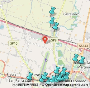 Mappa Strada Rota Ligneres, 43126 Parma PR, Italia (3.2515)