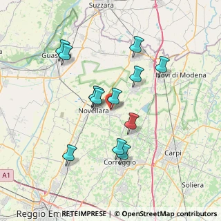 Mappa Via Padre Alai, 42012 Campagnola Emilia RE, Italia (6.56846)