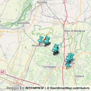 Mappa Via Padre Alai, 42012 Campagnola Emilia RE, Italia (5.54308)