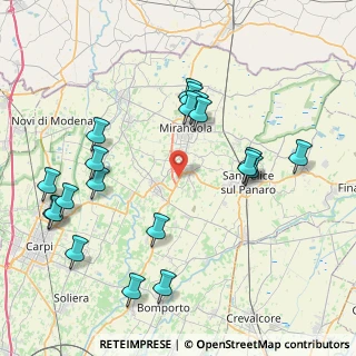 Mappa Via Guglielmo Marconi, 41036 Medolla MO, Italia (9.1945)