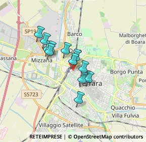 Mappa Asilo nido near, 44122 Ferrara FE, Italia (1.25167)