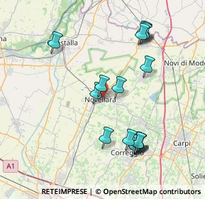 Mappa Via 4 Novembre, 42017 Novellara RE, Italia (7.98063)