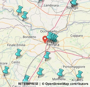 Mappa Via Giuseppe Ungaretti, 44124 Ferrara FE, Italia (22.80778)