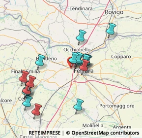 Mappa Via Giuseppe Ungaretti, 44124 Ferrara FE, Italia (14.70222)