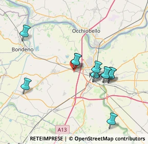 Mappa Via Giuseppe Ungaretti, 44124 Ferrara FE, Italia (6.81)
