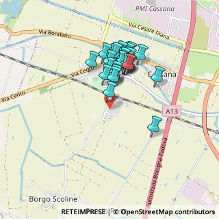 Mappa Via Giuseppe Ungaretti, 44124 Ferrara FE, Italia (0.74286)