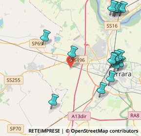 Mappa Via Giuseppe Ungaretti, 44124 Ferrara FE, Italia (5.21133)
