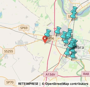 Mappa Via Giuseppe Ungaretti, 44124 Ferrara FE, Italia (4.248)