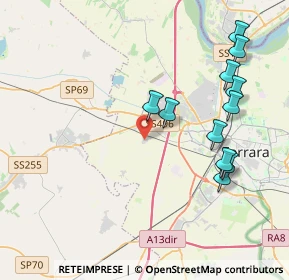 Mappa Via Giuseppe Ungaretti, 44124 Ferrara FE, Italia (4.34455)