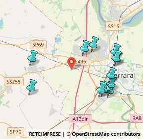 Mappa Via Giuseppe Ungaretti, 44124 Ferrara FE, Italia (4.31917)