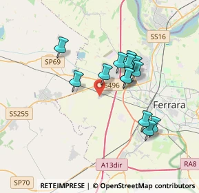 Mappa Via Giuseppe Ungaretti, 44124 Ferrara FE, Italia (3.01923)