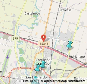 Mappa SS343, 43122 Parma PR, Italia (4.2935)