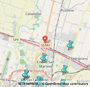 Mappa SS343, 43122 Parma PR, Italia (4.003)