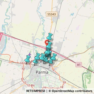 Mappa SS343, 43122 Parma PR, Italia (2.76)