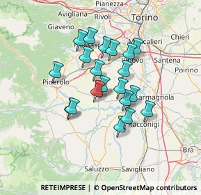 Mappa Via Virle, 10065 Vigone TO, Italia (10.7505)