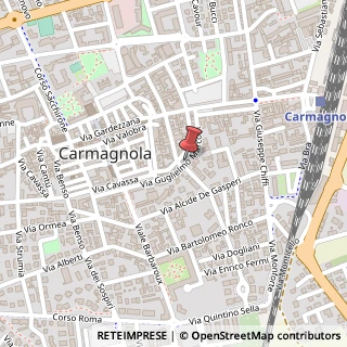 Mappa Via Guglielmo Marconi, 9, 10022 Carmagnola, Torino (Piemonte)