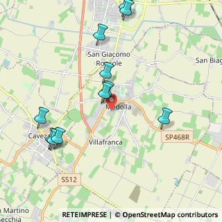 Mappa Via Palmiro Togliatti, 41036 Medolla MO, Italia (2.29)