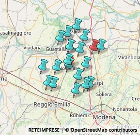 Mappa Via Gonzaga, 42017 Novellara RE, Italia (10.116)