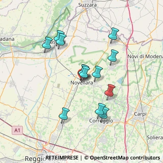 Mappa Via Borgonuovo, 42017 Novellara RE, Italia (6.39769)
