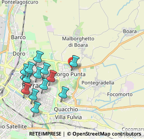 Mappa Via Anna Banti, 44123 Ferrara FE, Italia (2.25429)