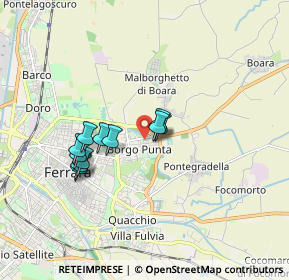 Mappa Via Anna Banti, 44123 Ferrara FE, Italia (1.41818)