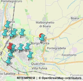 Mappa Via Anna Banti, 44123 Ferrara FE, Italia (2.72077)