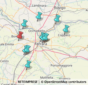 Mappa Via Copparo Centro commerciale le Mura a, 44123 Ferrara FE, Italia (12.95727)