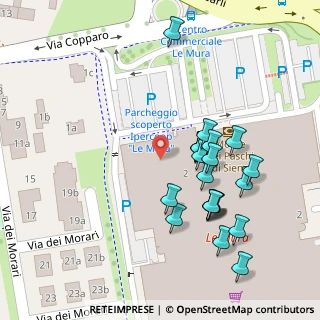 Mappa Via Copparo Centro commerciale le Mura a, 44123 Ferrara FE, Italia (0.05714)