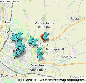 Mappa Via Copparo Centro commerciale le Mura a, 44123 Ferrara FE, Italia (2.06579)