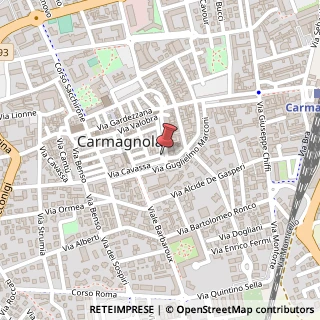 Mappa Piazza Antichi Bastioni, 29, 10022 Carmagnola, Torino (Piemonte)