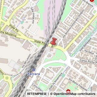 Mappa Viale Po, 5, 44122 Ferrara FE, Italia, 44122 Ro, Ferrara (Emilia Romagna)