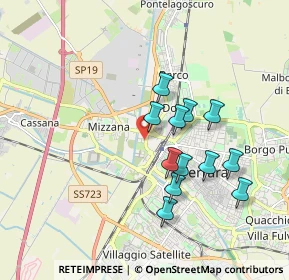 Mappa Via Ugo Tognazzi, 44122 Ferrara FE, Italia (1.61917)