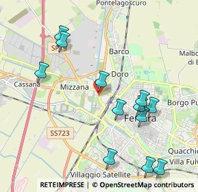 Mappa Via Ugo Tognazzi, 44122 Ferrara FE, Italia (2.24083)