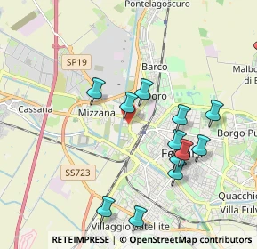 Mappa Via Ugo Tognazzi, 44122 Ferrara FE, Italia (2.10923)