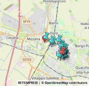 Mappa Via Ugo Tognazzi, 44122 Ferrara FE, Italia (1.60875)