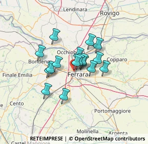 Mappa Via Ugo Tognazzi, 44122 Ferrara FE, Italia (9.17235)