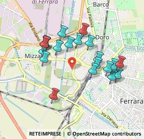 Mappa Via Ugo Tognazzi, 44122 Ferrara FE, Italia (0.852)