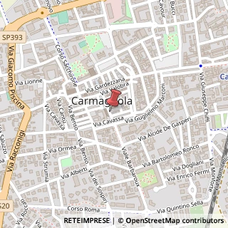 Mappa Via Porta Zucchetta, 11, 10022 Carmagnola, Torino (Piemonte)