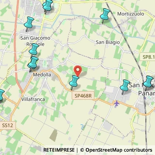 Mappa Via Rubadello, 41036 Medolla MO, Italia (3.57067)