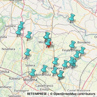 Mappa Via Rubadello, 41036 Medolla MO, Italia (18.234)