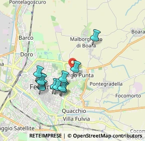 Mappa Via Copparo 6 in angolo con, 44123 Ferrara FE, Italia (1.63455)