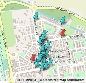 Mappa Via Copparo 6 in angolo con, 44123 Ferrara FE, Italia (0.2)